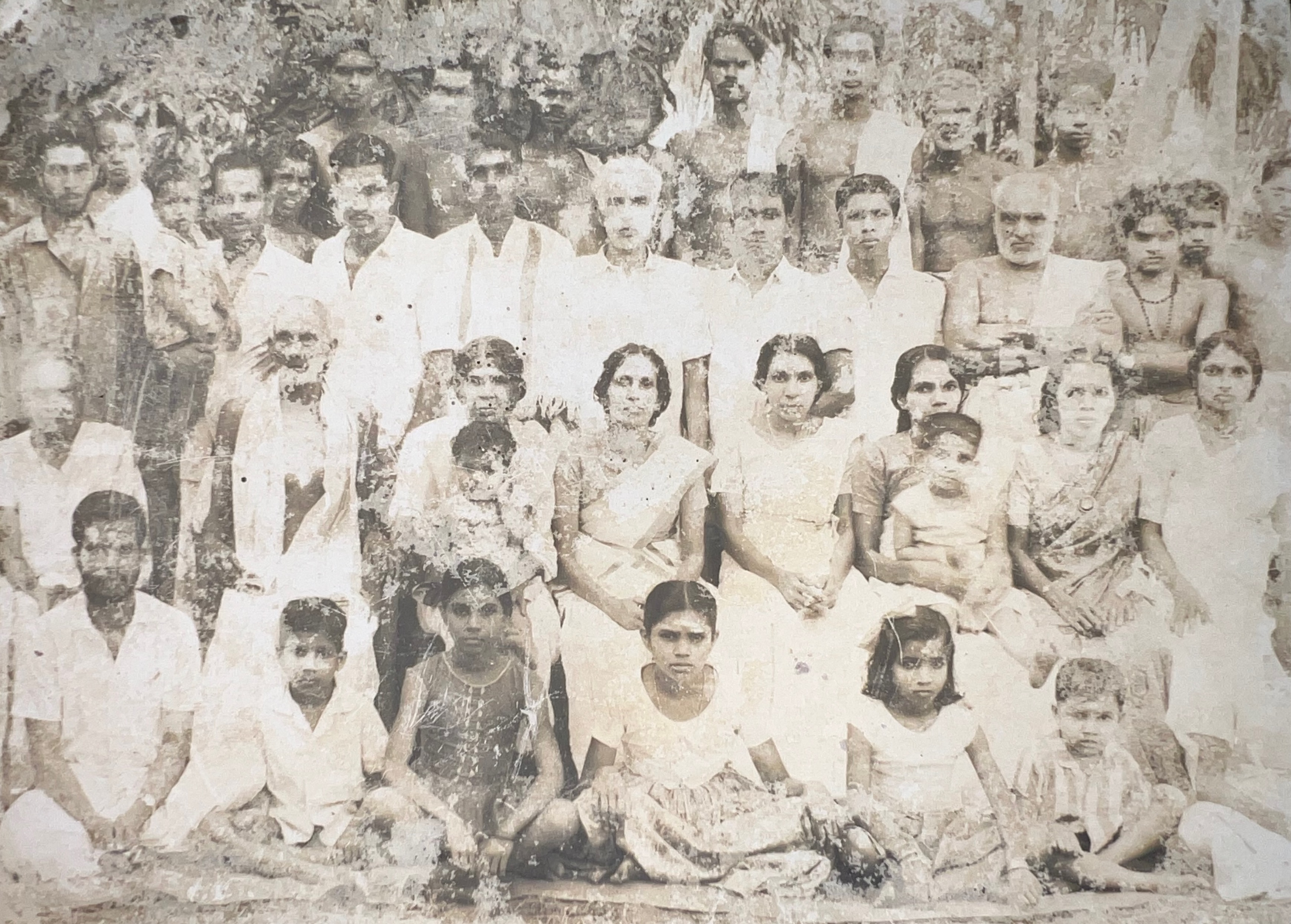 A old photograph of Thottuchalil family members